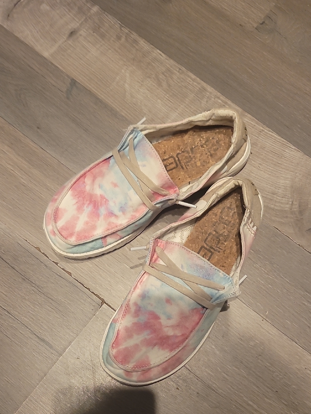 Hey Dude Women's Wendy Boho Mandala Tie Dye Slip On Sneakers Lightweight Size 7